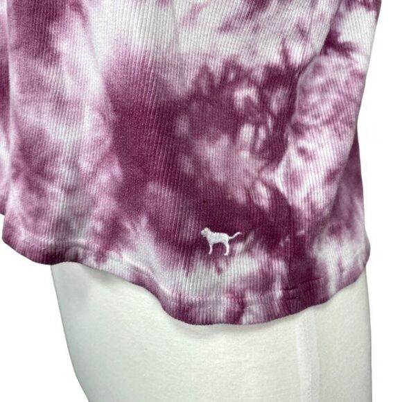 PINK Tye Dye Cropped Tee Victoria Secret  XS - Picture 3 of 5
